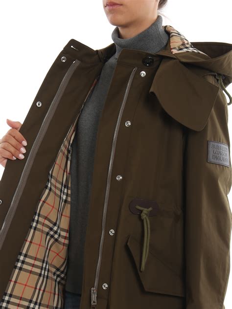 geteppt parka burberry